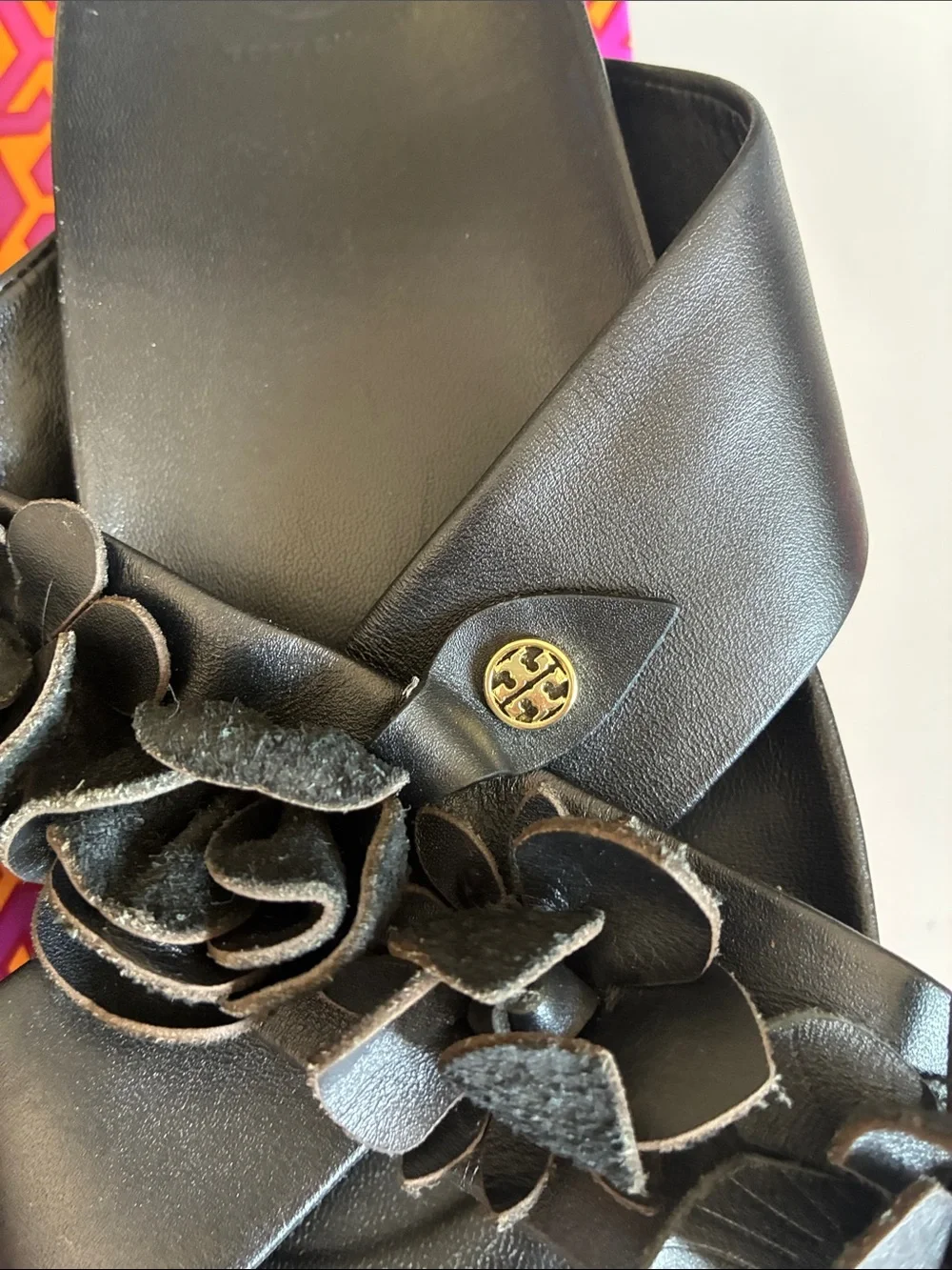 Tory Burch leather slide